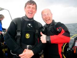 These crazy Yorkshire BSAC divers came down.