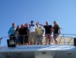 All of us on the M.V. Blue Pearl