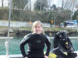 Emma did her Open Water Course in 7 degree water in a wetsuit! What a Force to be reckoned with!
